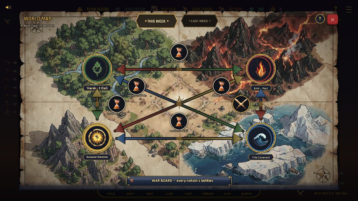 The Crownbane war map